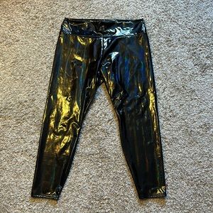 Faux leather pants
